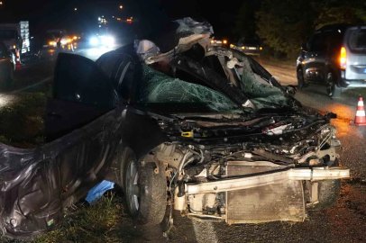 Büyükbaş hayvana çarpan otomobilin sürücüsü hayatını kaybetti

