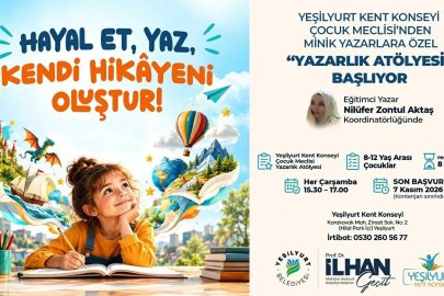 Yeşilyurt Kent Konseyi’nde minik yazarlar için Yazarlık Atölyesi başlıyor
