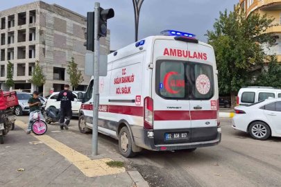 Devrilen motosikletin sürücüsü yaralandı
