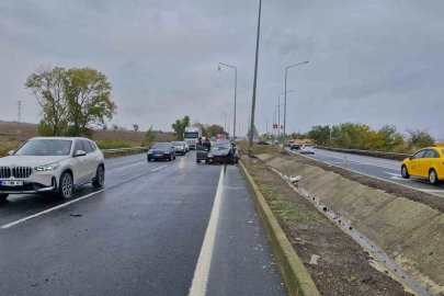 Otomobil hurdaya döndü: Hava yastıkları hayat kurtardı

