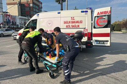 Samsun’da hafif ticari aracın çarptığı kadın yaralandı

