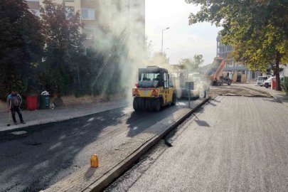 Talas Bahçelievler’de 750 ton sıcak asfalt

