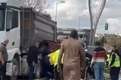 Ankara’da kamyon ile otomobil çarpıştı: 3 yaralı
