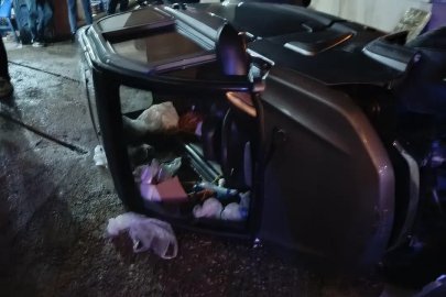 Ankara’da mini araç devrildi: 1 yaralı

