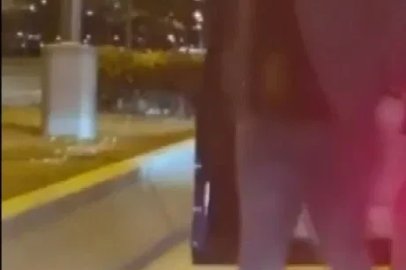 Yol kesen trafik magandaları otomobilde bebek olmasına rağmen tehditlere devam etti
