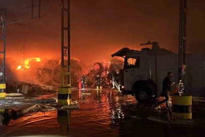 Mersin’de tütün deposu alevlere teslim oldu
