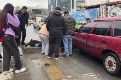 Sultangazi’de yaya geçidinde otomobilin çarptığı kadın yaralandı
