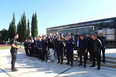 Aksu Belediyesi zabıta personeline biber gazı kullanımı eğitimi
