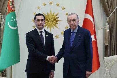 Cumhurbaaşkanı Erdoğan, Türkmenistan Devlet Başkanı Berdimuhammedov bir araya geldi
