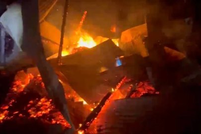 Osmaniye’de samanlık yangını itfaiye ekiplerince söndürüldü
