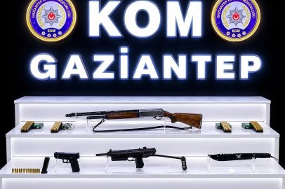 Gaziantep’te silah kaçakçılarına yönelik operasyonda 3 silah ele geçirildi

