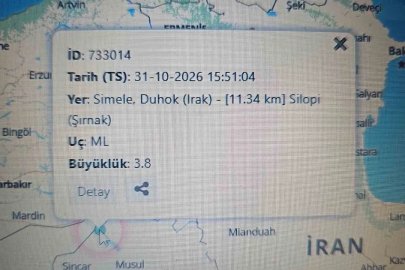 Irak’taki deprem Şırnak’ta da hissedildi
