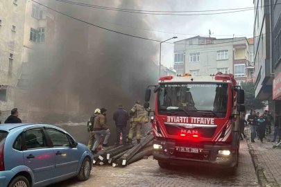 Bahçelievler’de inşaatta yangın paniği
